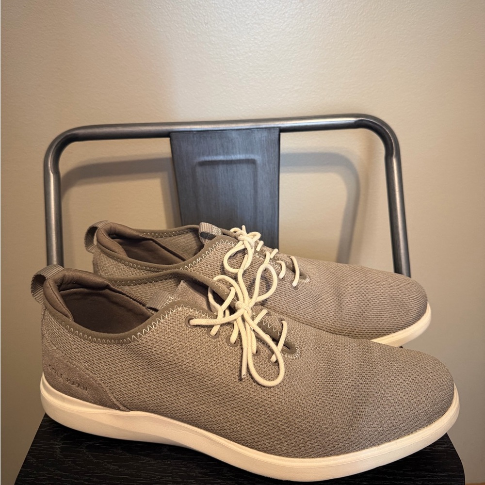 Cole Haan Men’s 10.5M Knit Oxford Sneakers Brown Lightweight Lace Up Casual